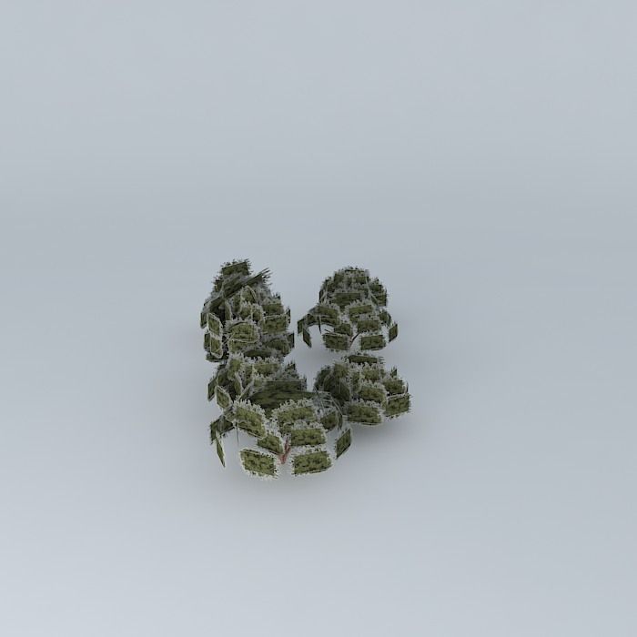 Trees street Andes Free 3D model_2