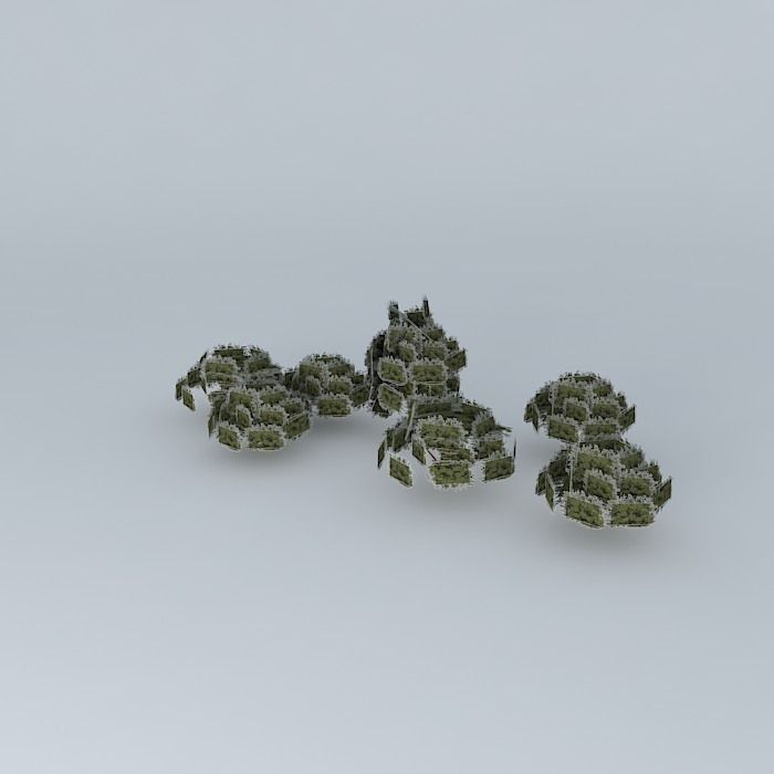 Trees street Andes Free 3D model_1