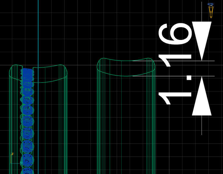 Diamond full line wedding ring 3D print model_3