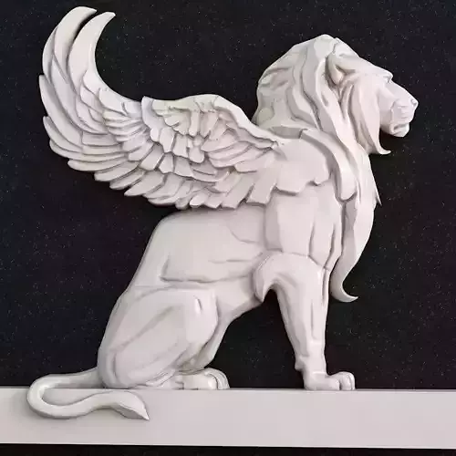 Lion wing architecture 3D print model