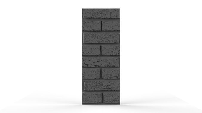 3d Seamless brick  wall  texture  3D print model