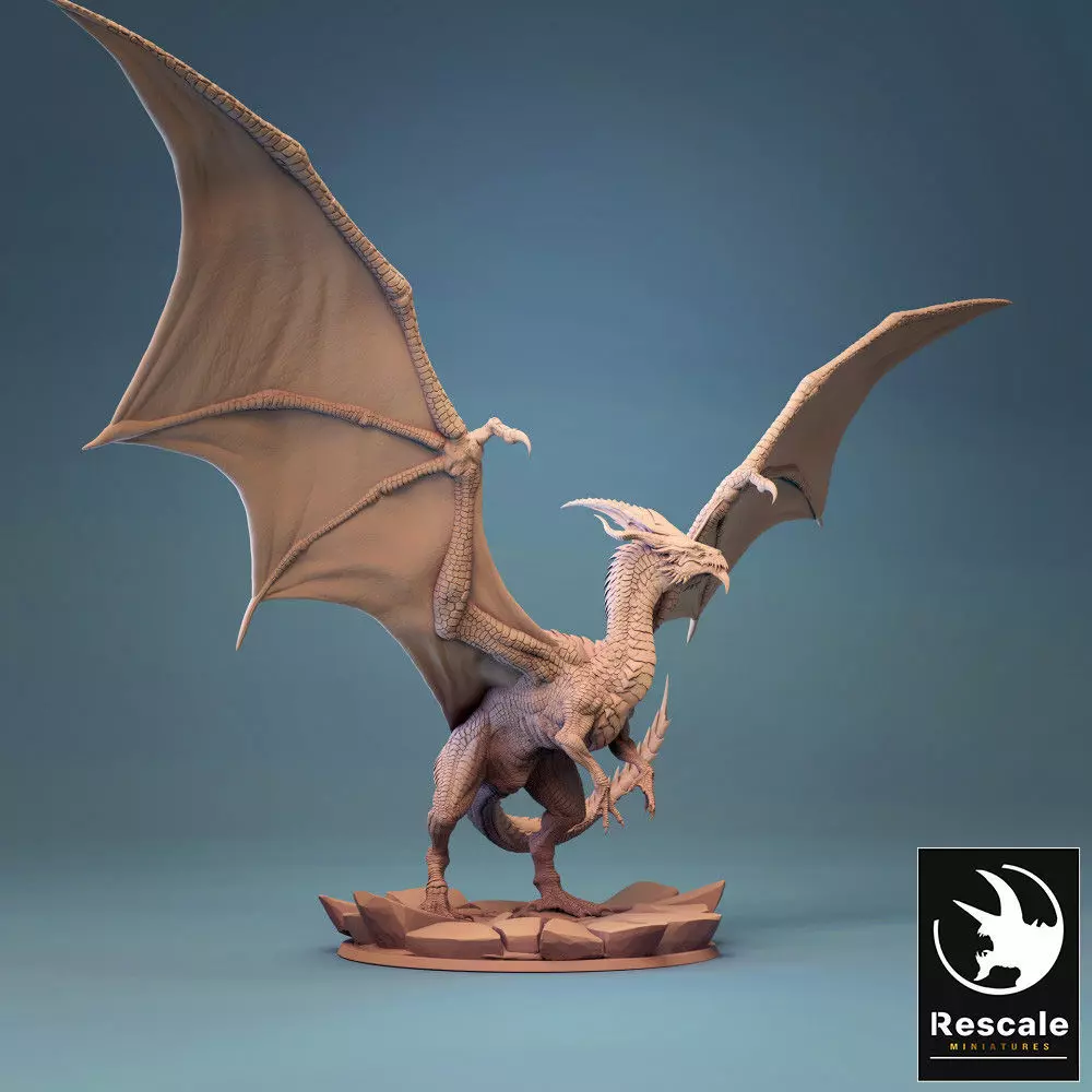 Elder White Dragon 3D print model_0