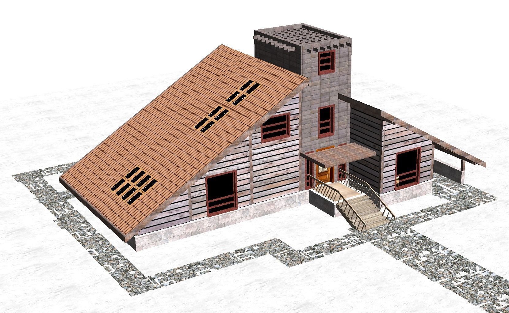 House Rumba 3D model_2