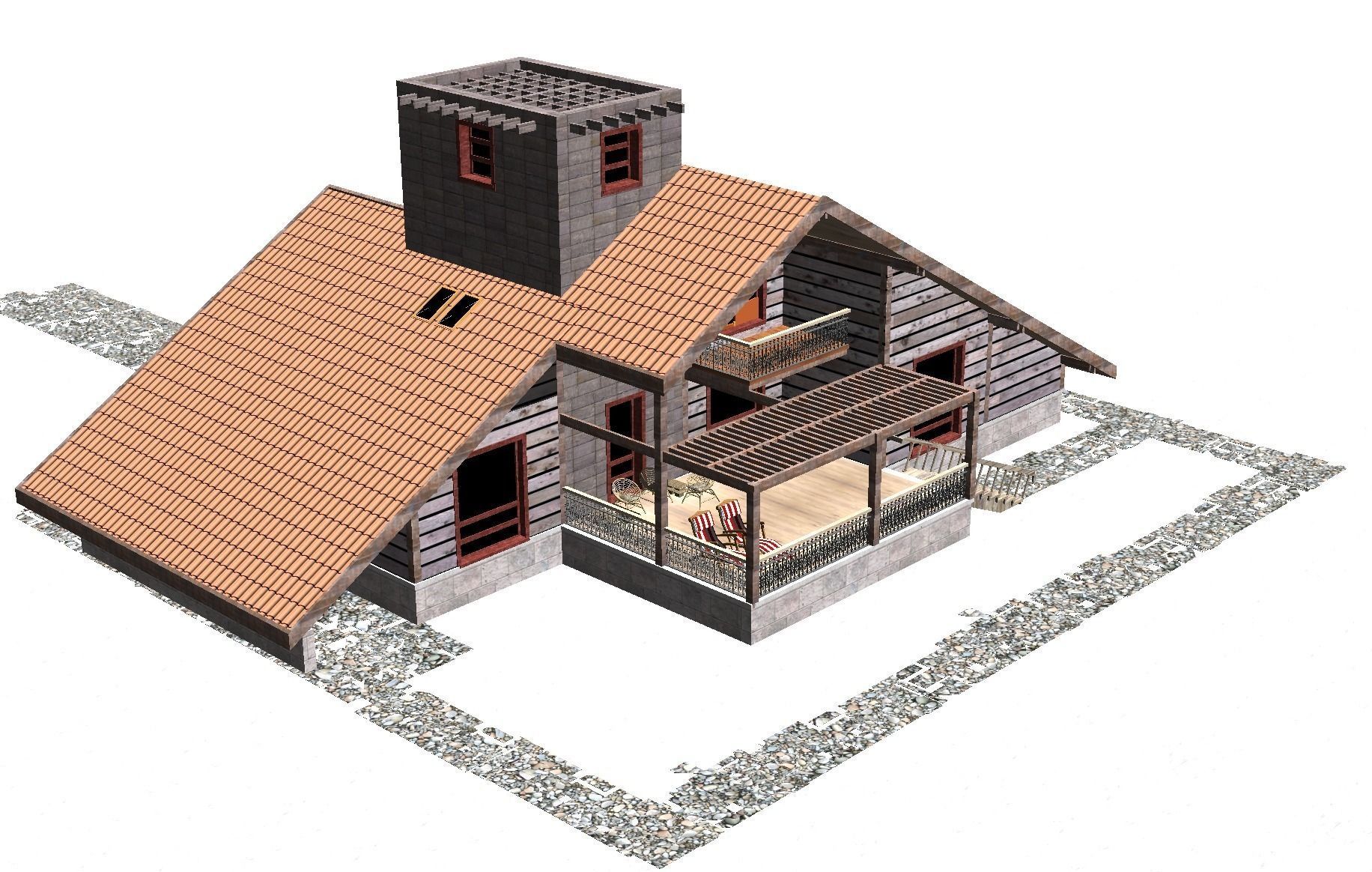 House Rumba 3D model_12