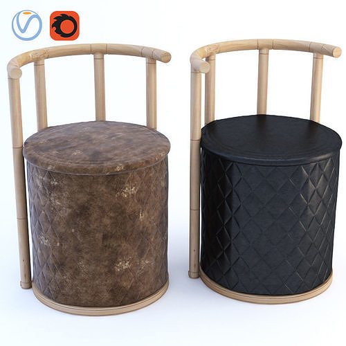 Rhombus Puff Chair Free 3D model