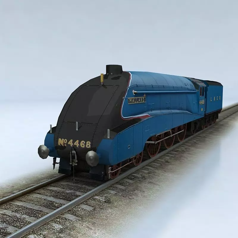 LNER Class A4 Mallard Low-poly 3D model_0