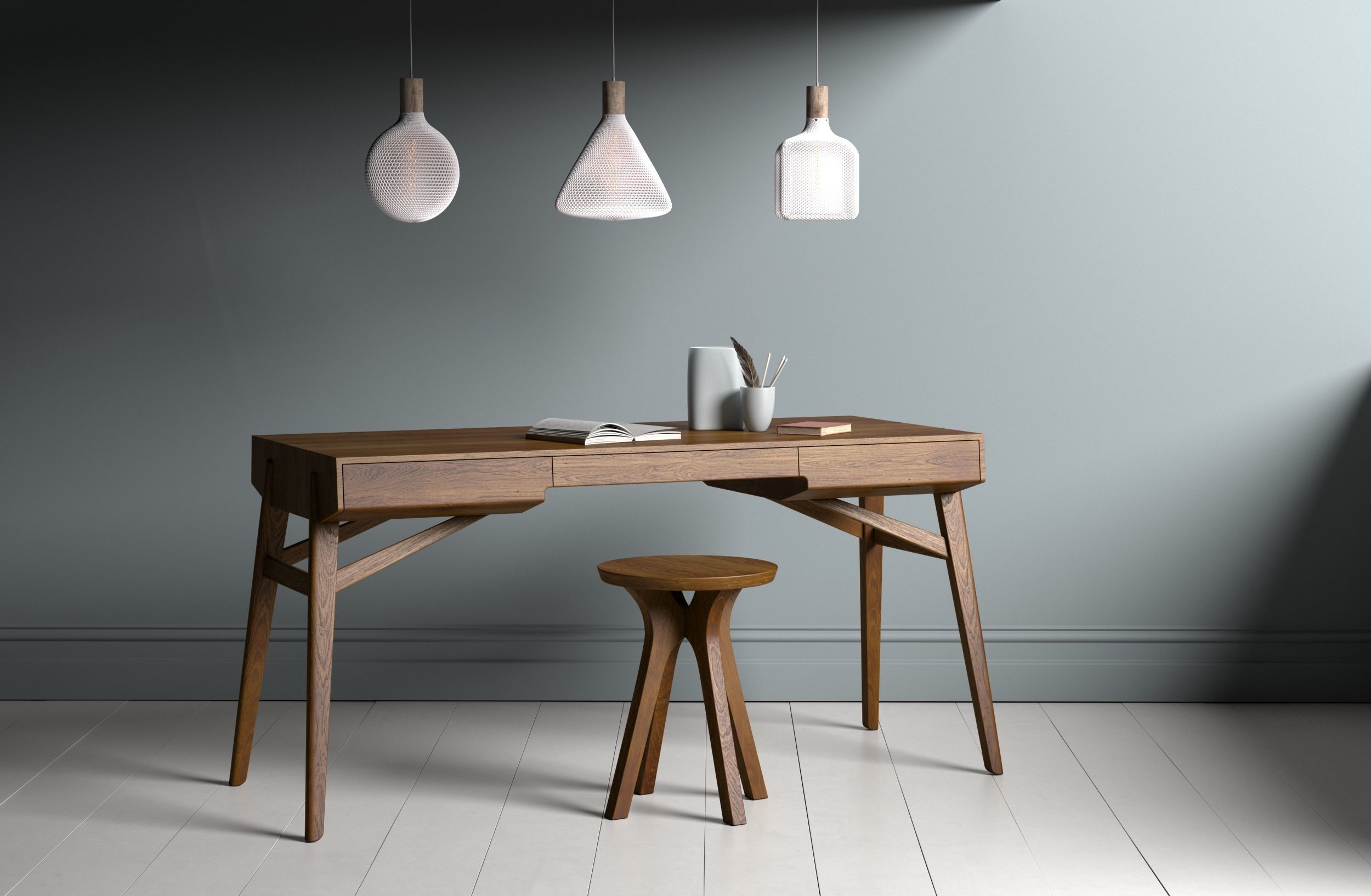 Round Honeycomb Lampshade 3D print model_3
