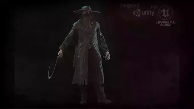 one of the characters assembly maniacs Skin1 Low-poly 3D model