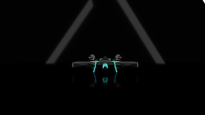 Low-poly starship for the game Low-poly 3D model