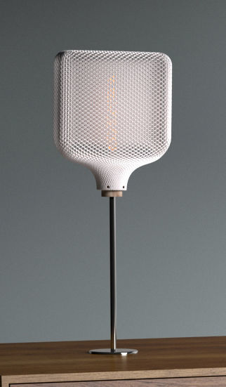 Flat Cube lampshade for table lamp or ceiling 3D print model_6