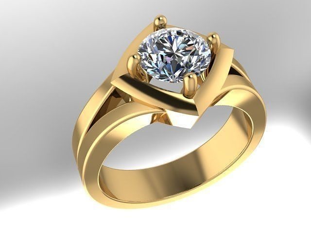 Diamond Ring 3D print model