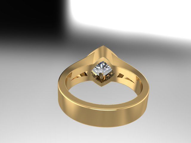 Diamond Ring 3D print model_5