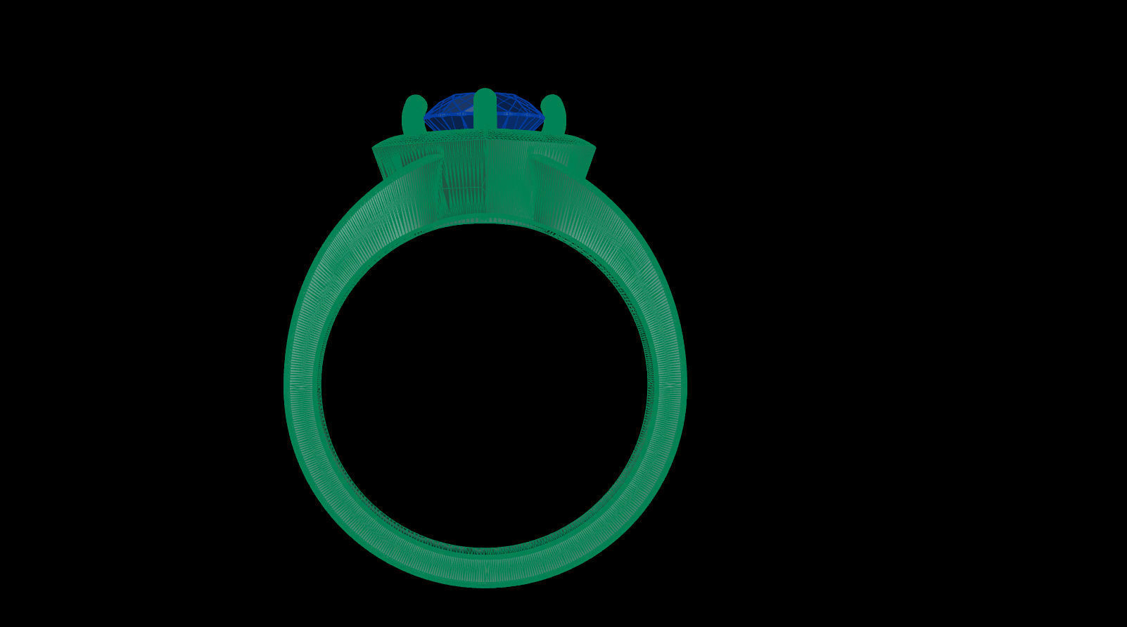 Diamond Ring 3D print model_7