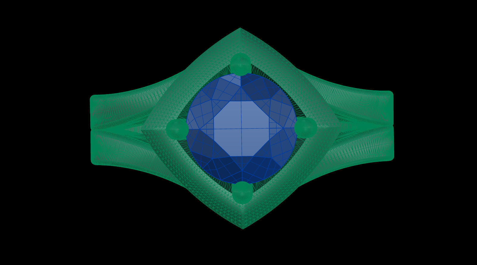 Diamond Ring 3D print model_9