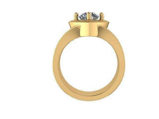 Diamond Ring 3D print model_4