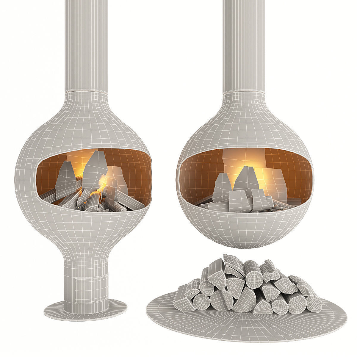 Fireplace Bathyscafocus 3D model_1