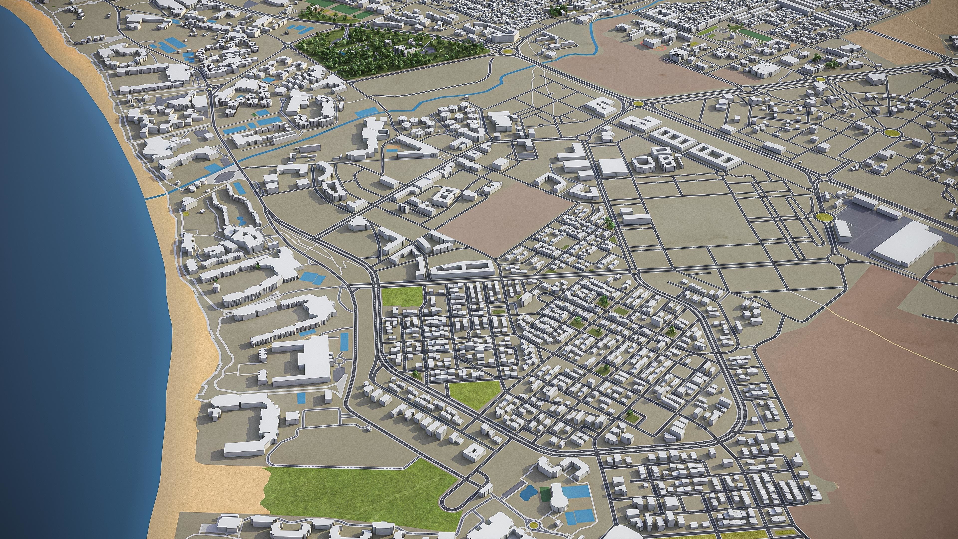 Agadir  Low-poly 3D model_6