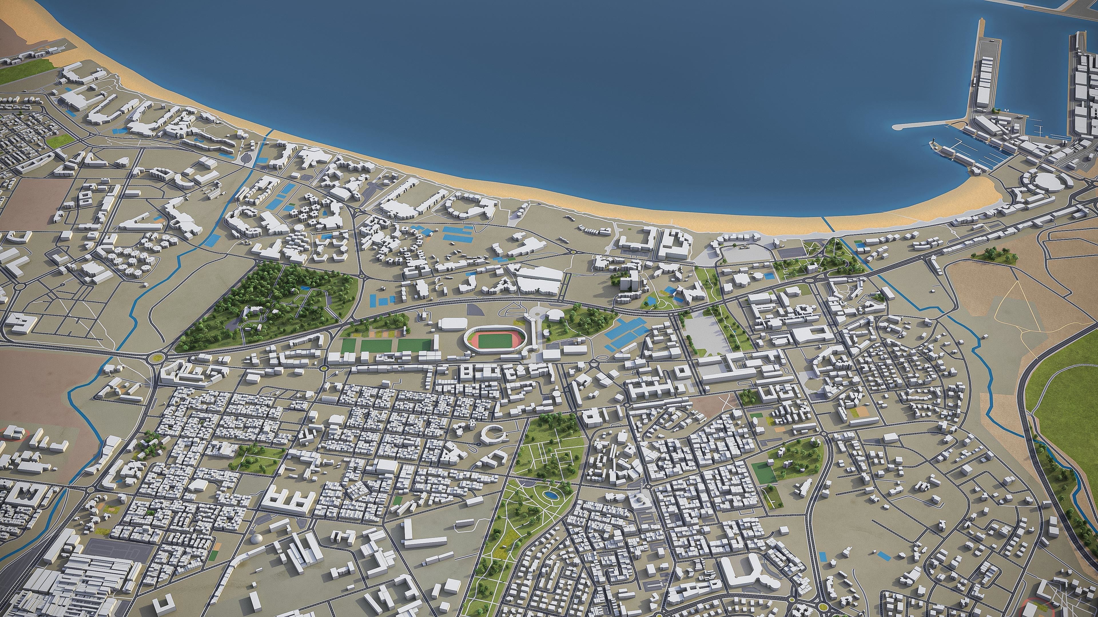Agadir  Low-poly 3D model_4