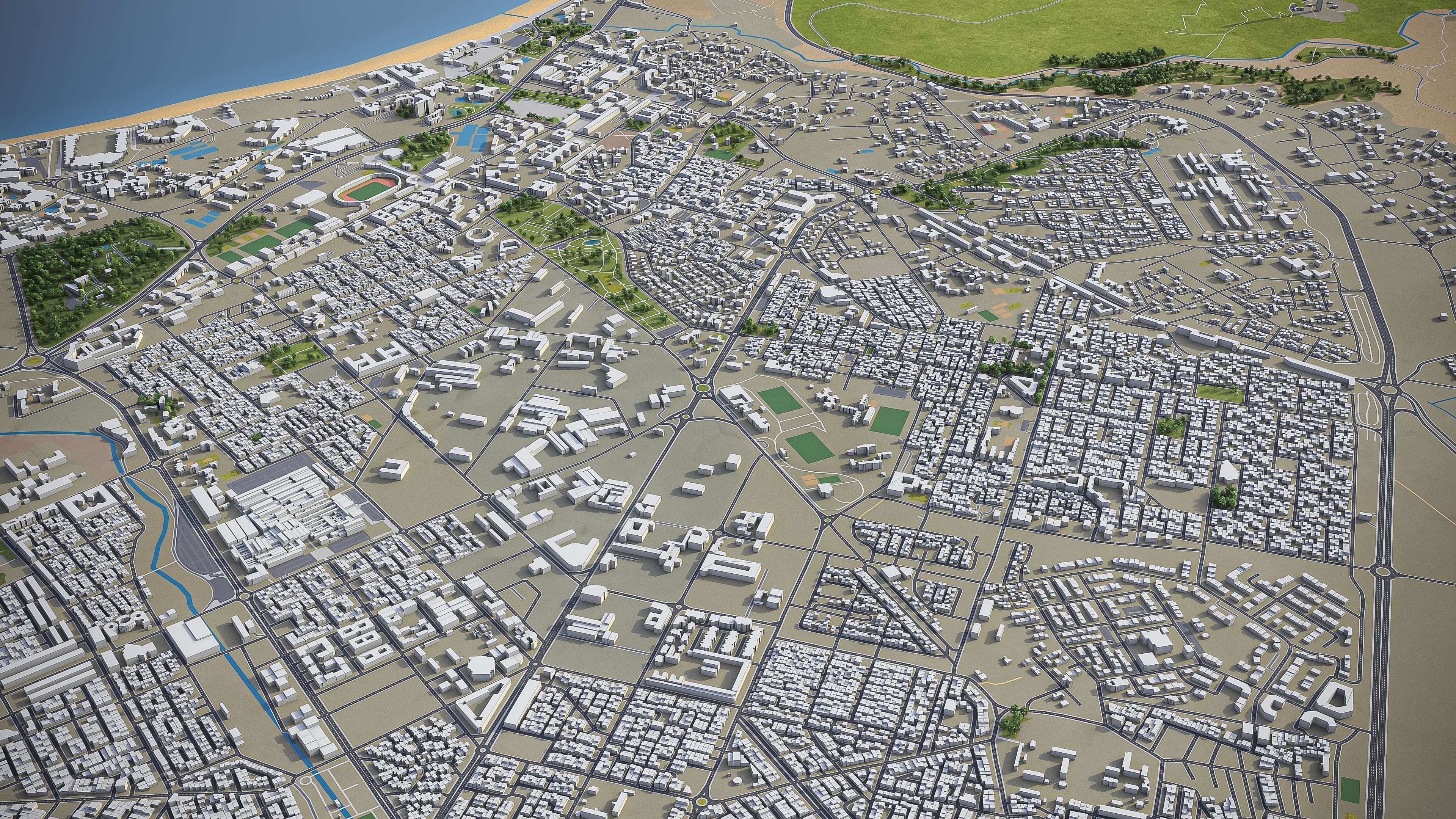 Agadir  Low-poly 3D model_5