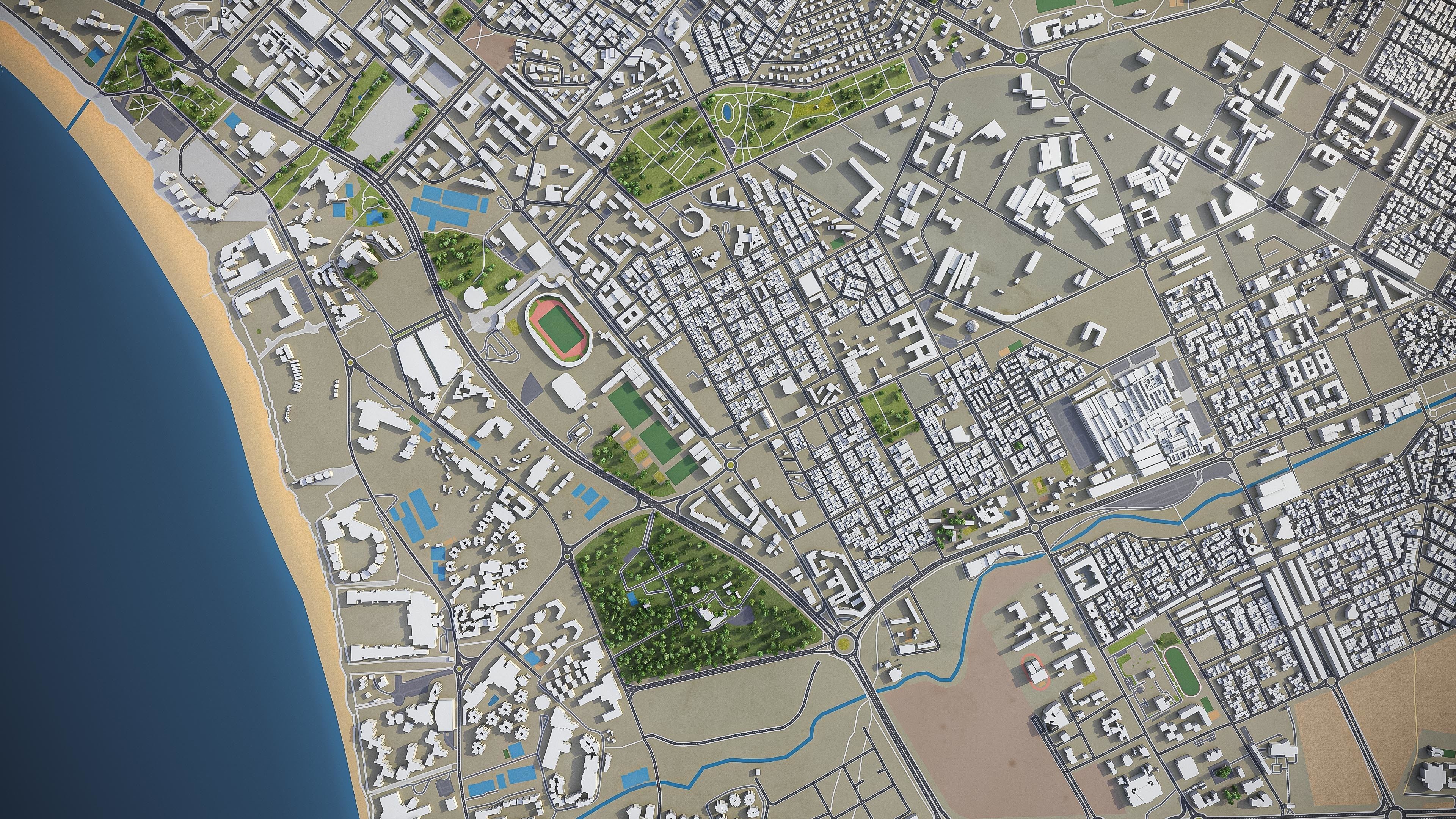 Agadir  Low-poly 3D model_8