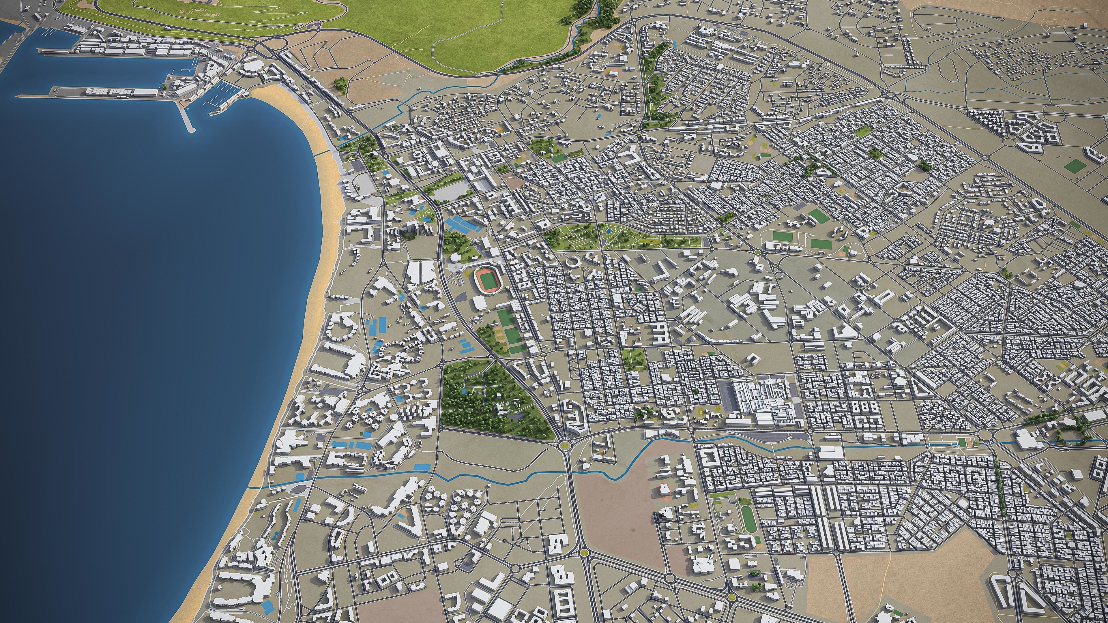 Agadir  Low-poly 3D model_2