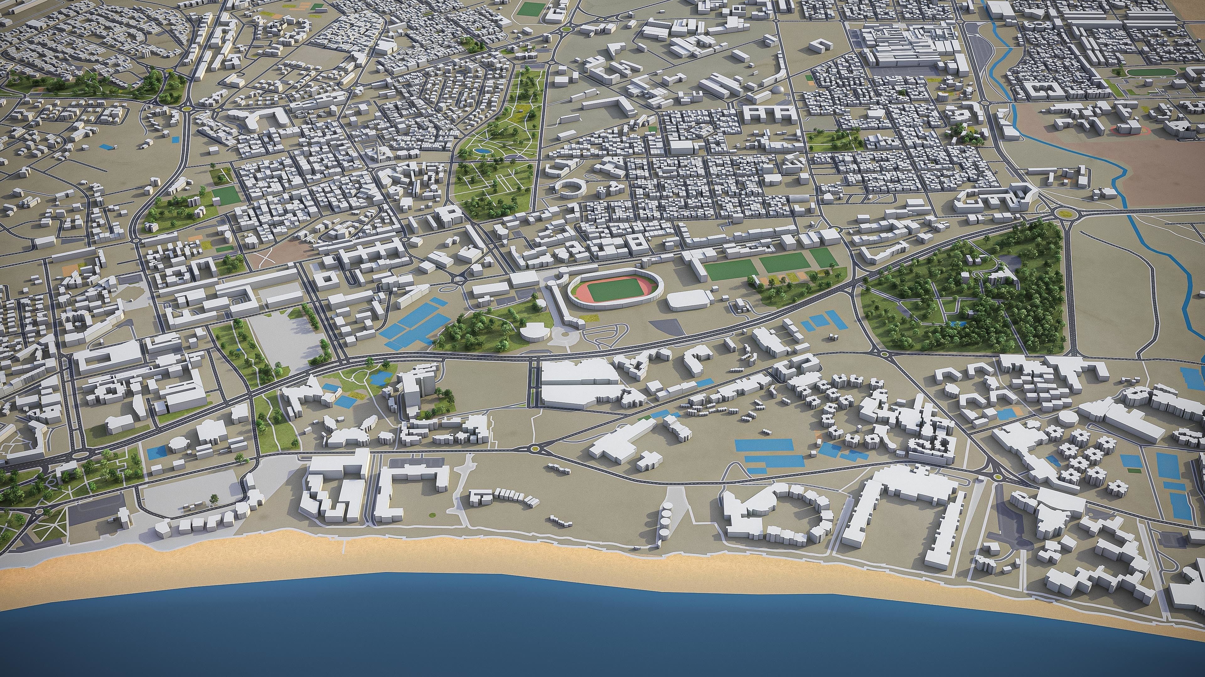 Agadir  Low-poly 3D model_7