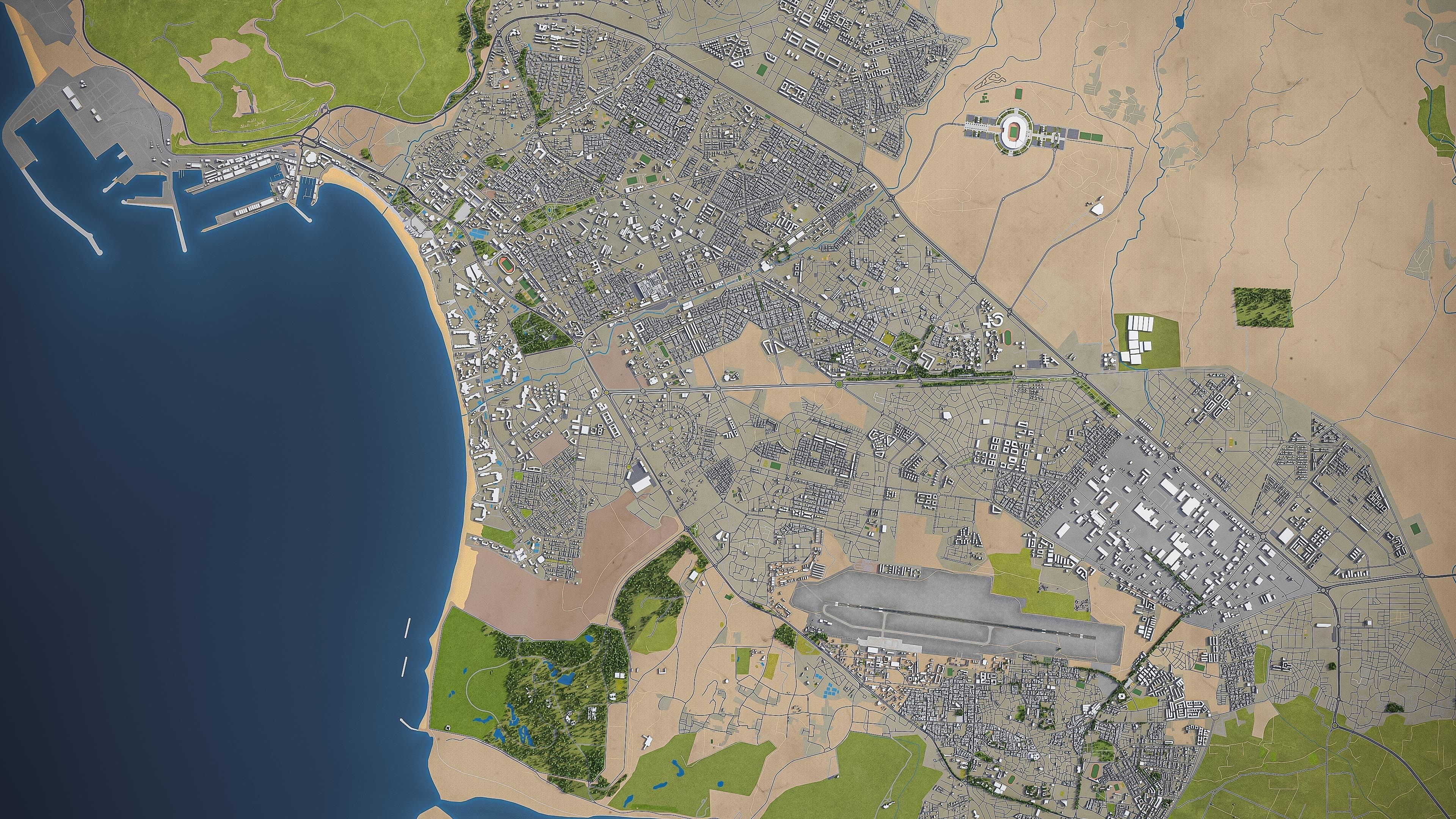 Agadir  Low-poly 3D model_9