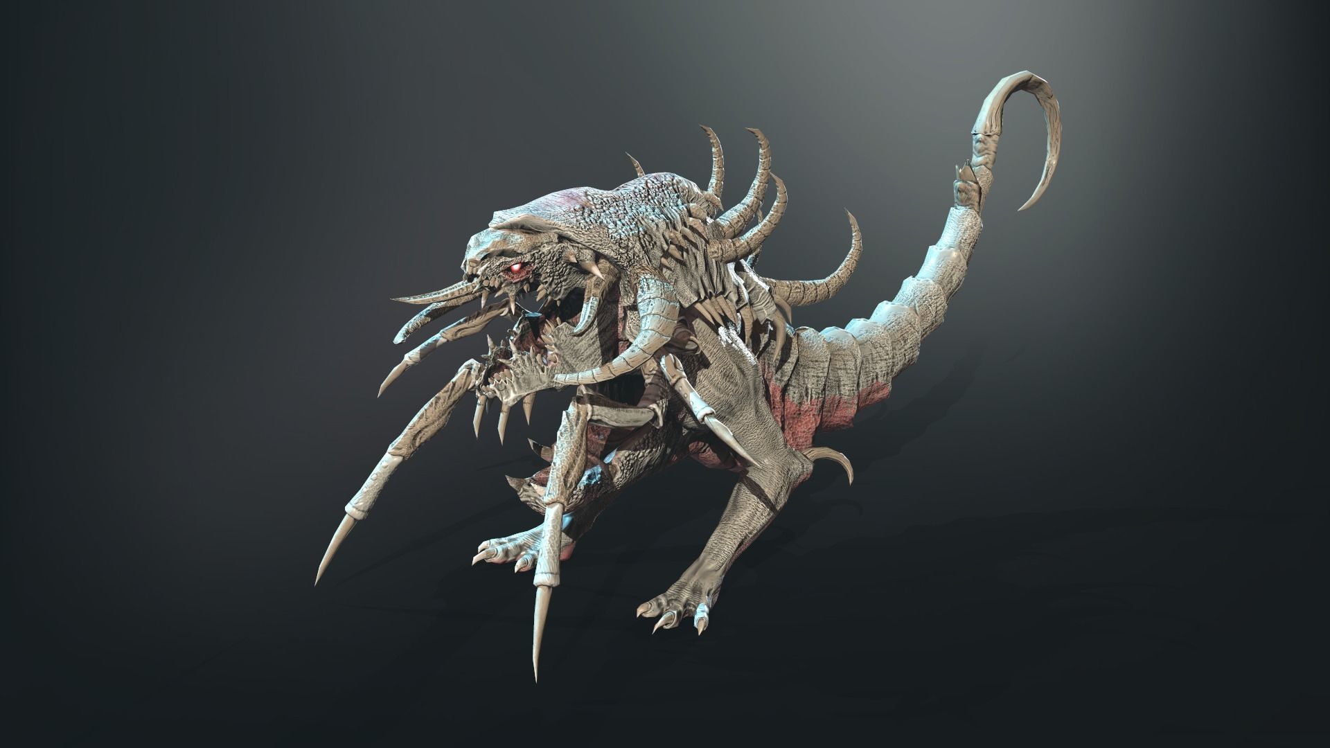 Hell Dog remaster Low-poly 3D model_13