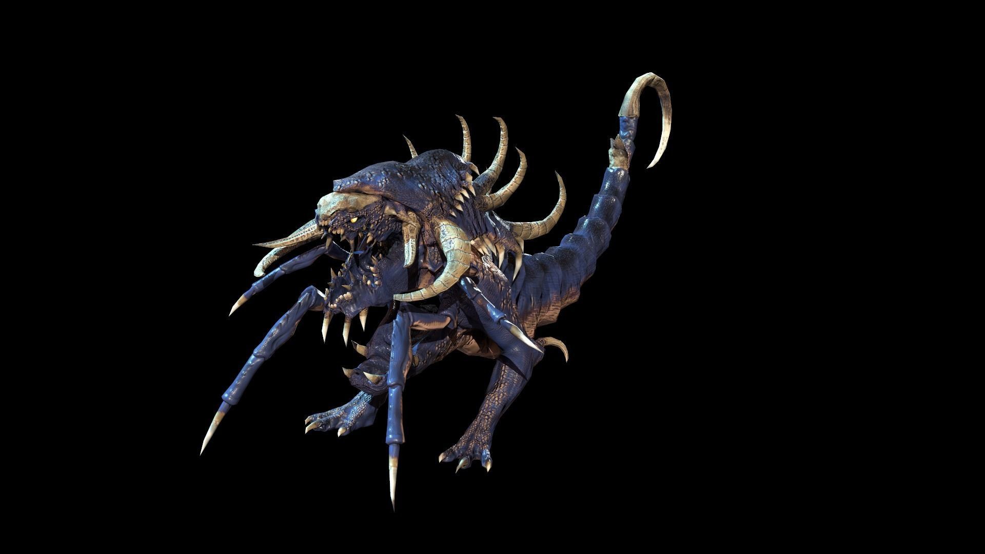 Hell Dog remaster Low-poly 3D model_14