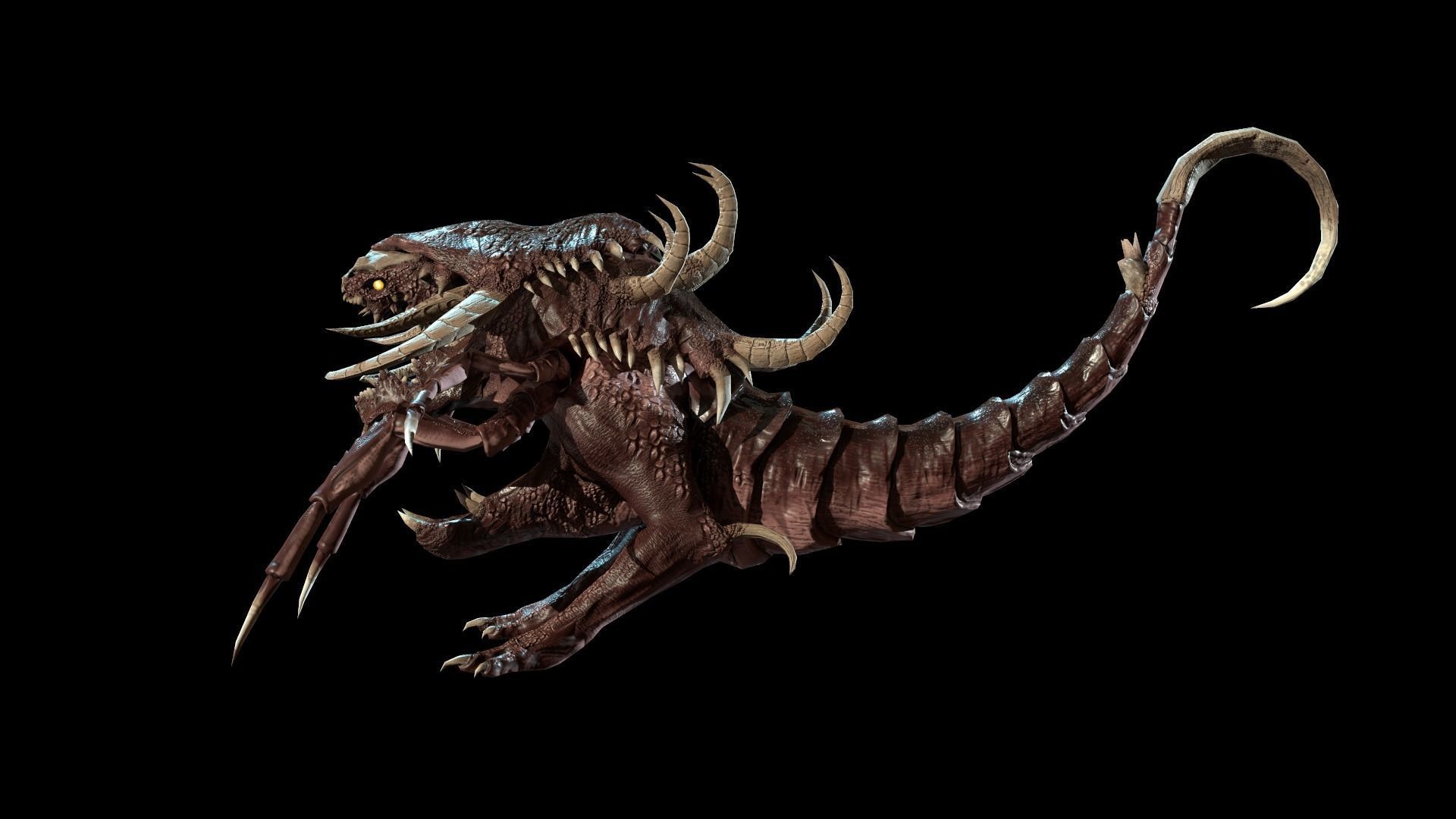 Hell Dog remaster Low-poly 3D model_23