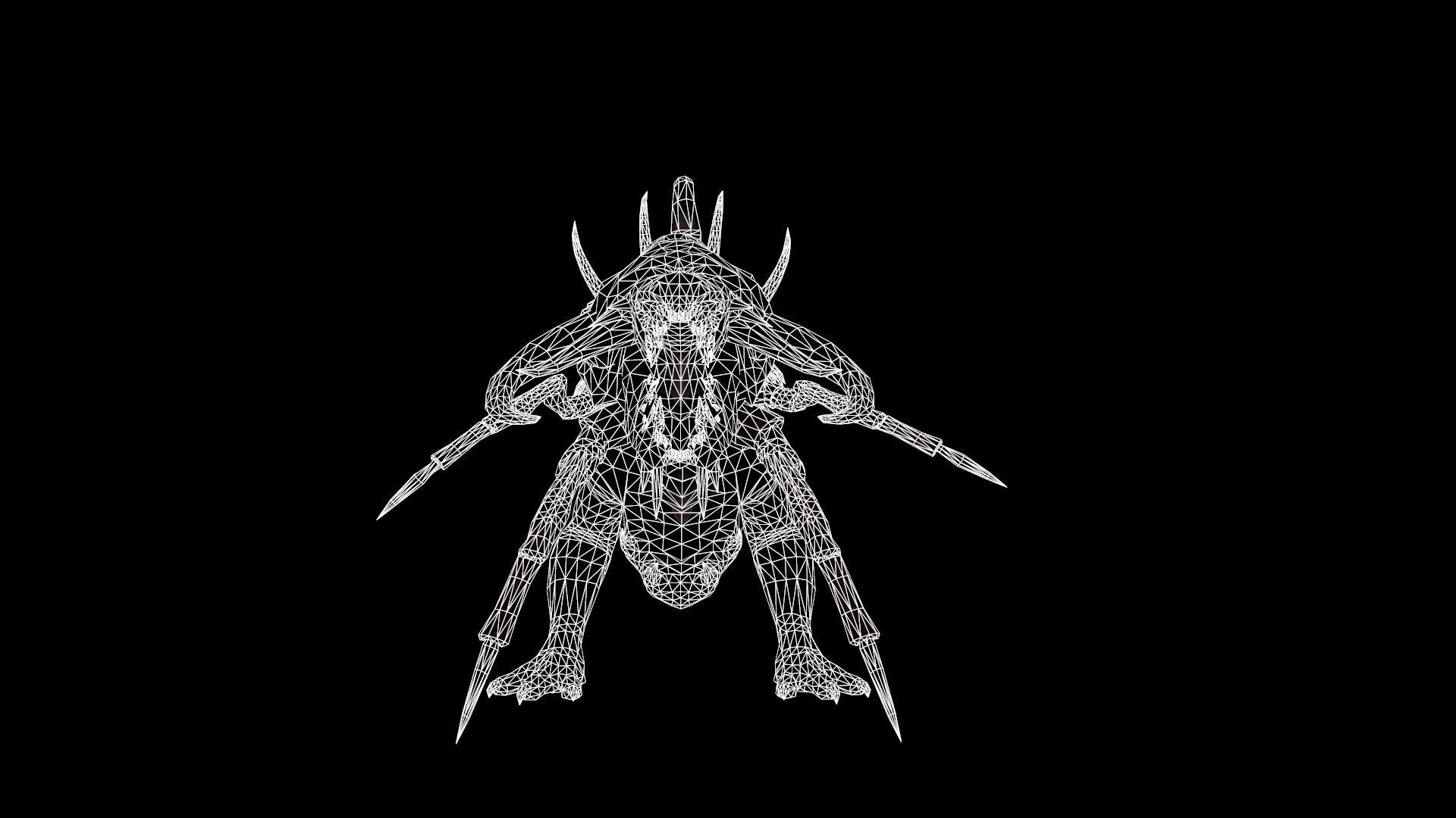 Hell Dog remaster Low-poly 3D model_25