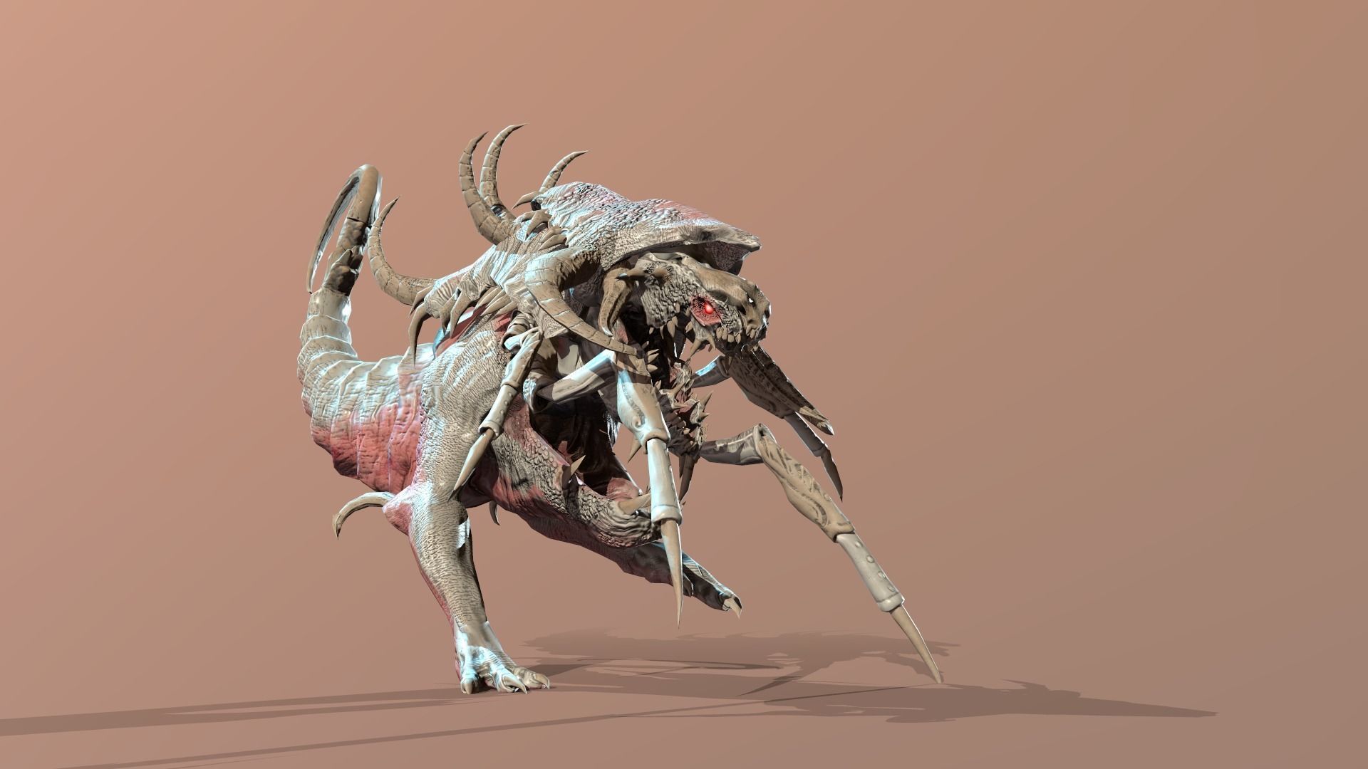 Hell Dog remaster Low-poly 3D model_11