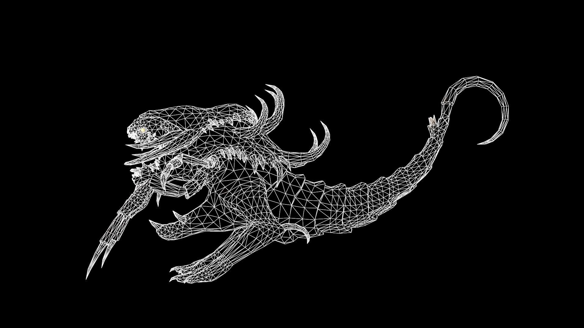 Hell Dog remaster Low-poly 3D model_24