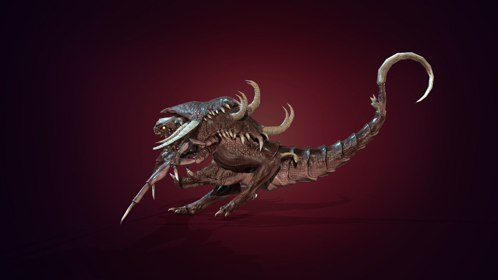 Hell Dog remaster Low-poly 3D model_20