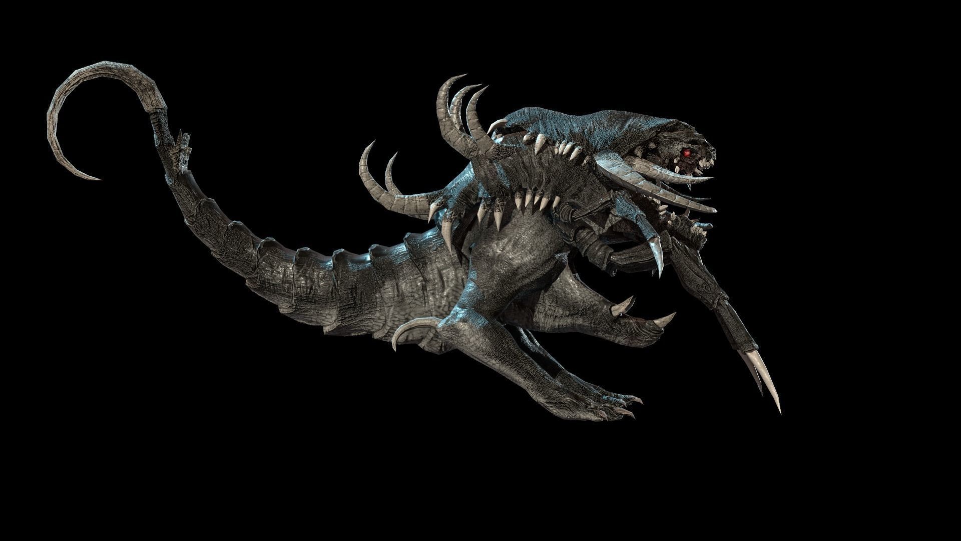 Hell Dog remaster Low-poly 3D model_5