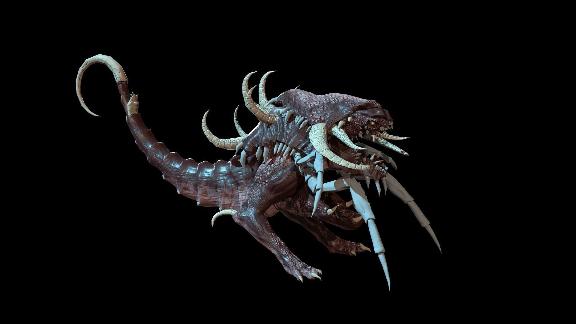 Hell Dog remaster Low-poly 3D model_6