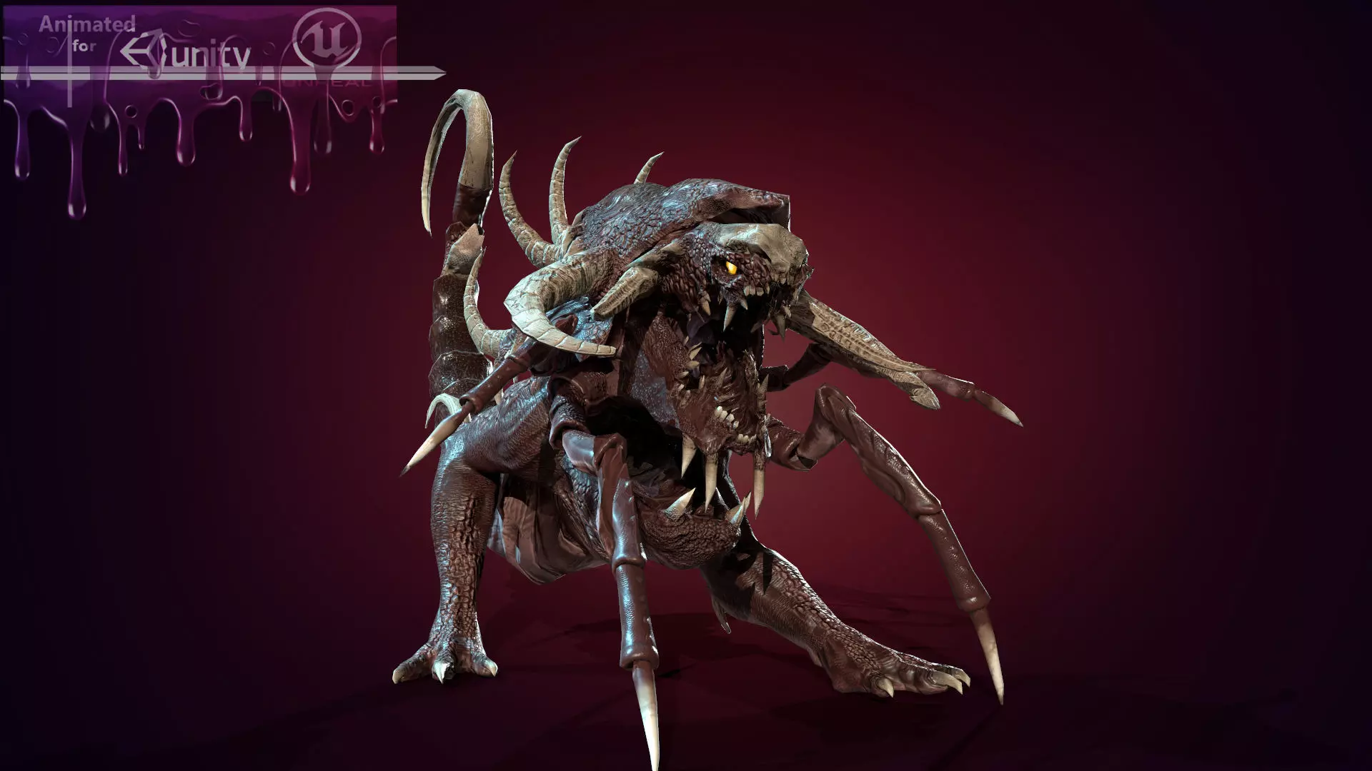 Hell Dog remaster Low-poly 3D model_0