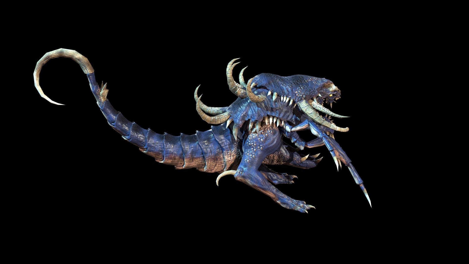 Hell Dog remaster Low-poly 3D model_15