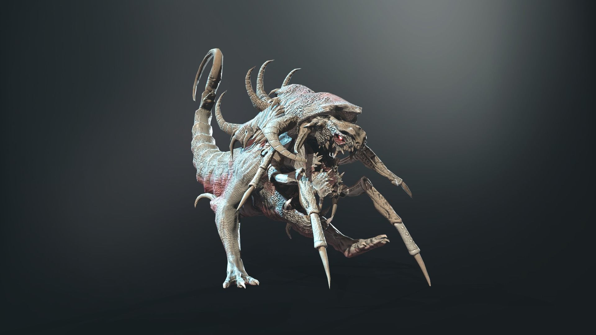 Hell Dog remaster Low-poly 3D model_12