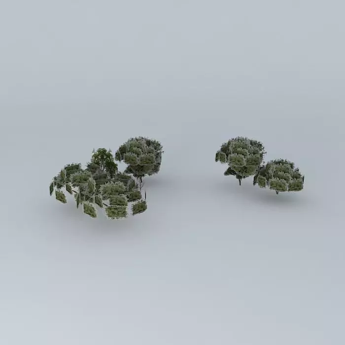 Trees of Mane Garrincha Stadium Free 3D model_0