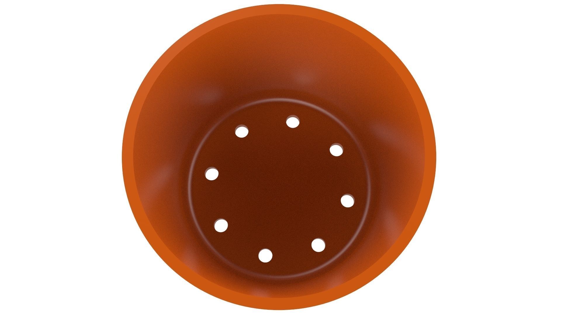 Vase With Plate for Plant 01 with 3 Different Sizes 3D print model_5