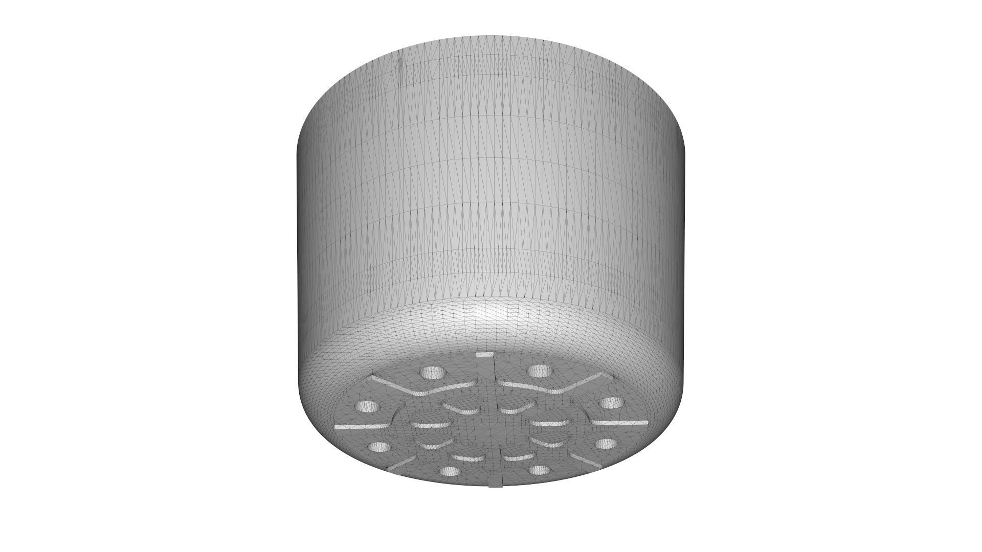 Vase With Plate for Plant 01 with 3 Different Sizes 3D print model_17