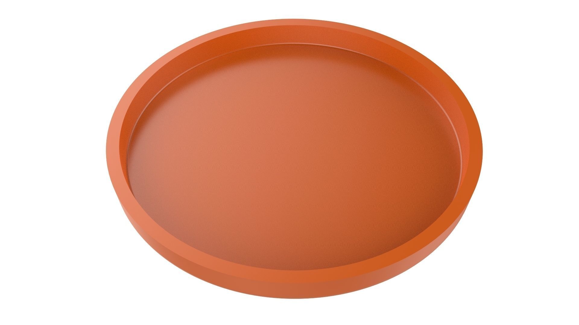 Vase With Plate for Plant 01 with 3 Different Sizes 3D print model_6