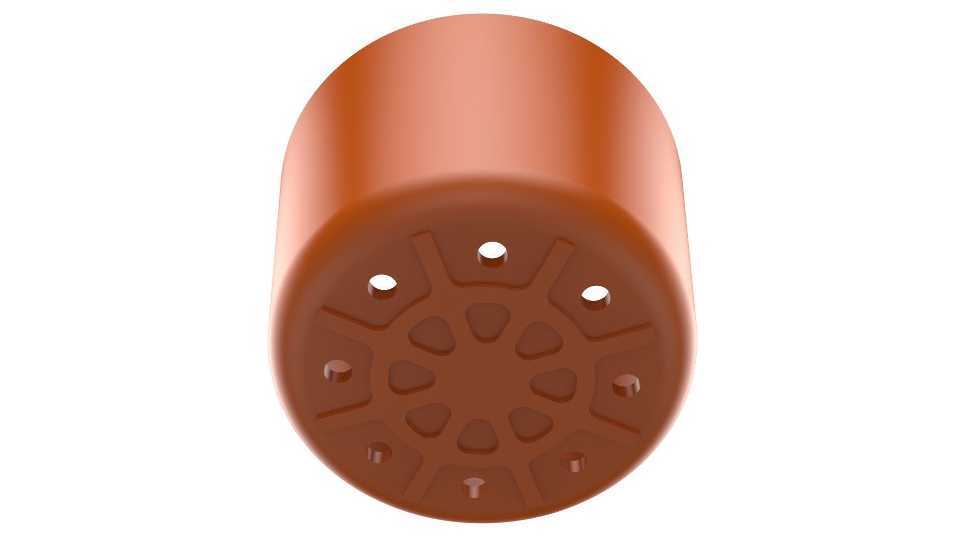 Vase With Plate for Plant 01 with 3 Different Sizes 3D print model_4