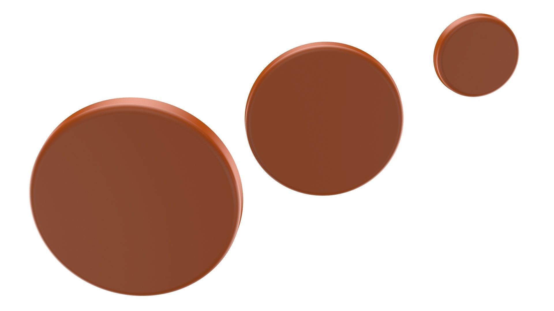 Vase With Plate for Plant 01 with 3 Different Sizes 3D print model_12