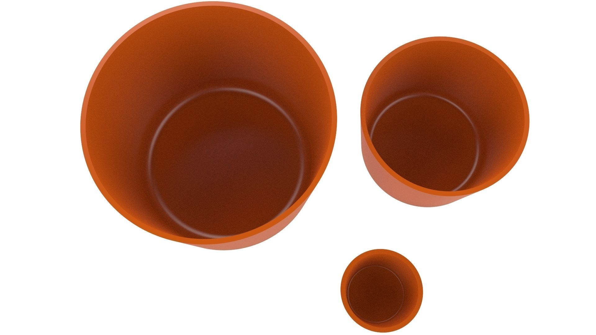 Vase for Plant 02 with 3 Different Sizes 3D print model_5