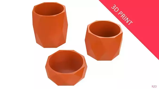 Vase for Plant 05 with 3 Different Sizes