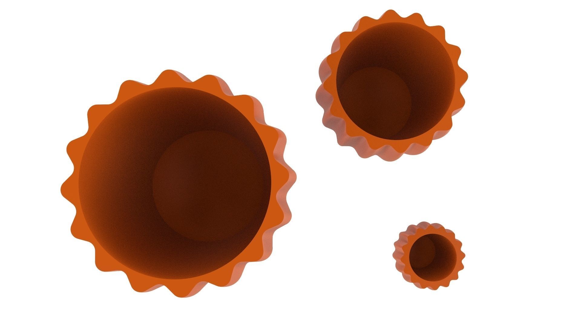 Vase for Plant 07 with 3 Different Sizes 3D print model_6