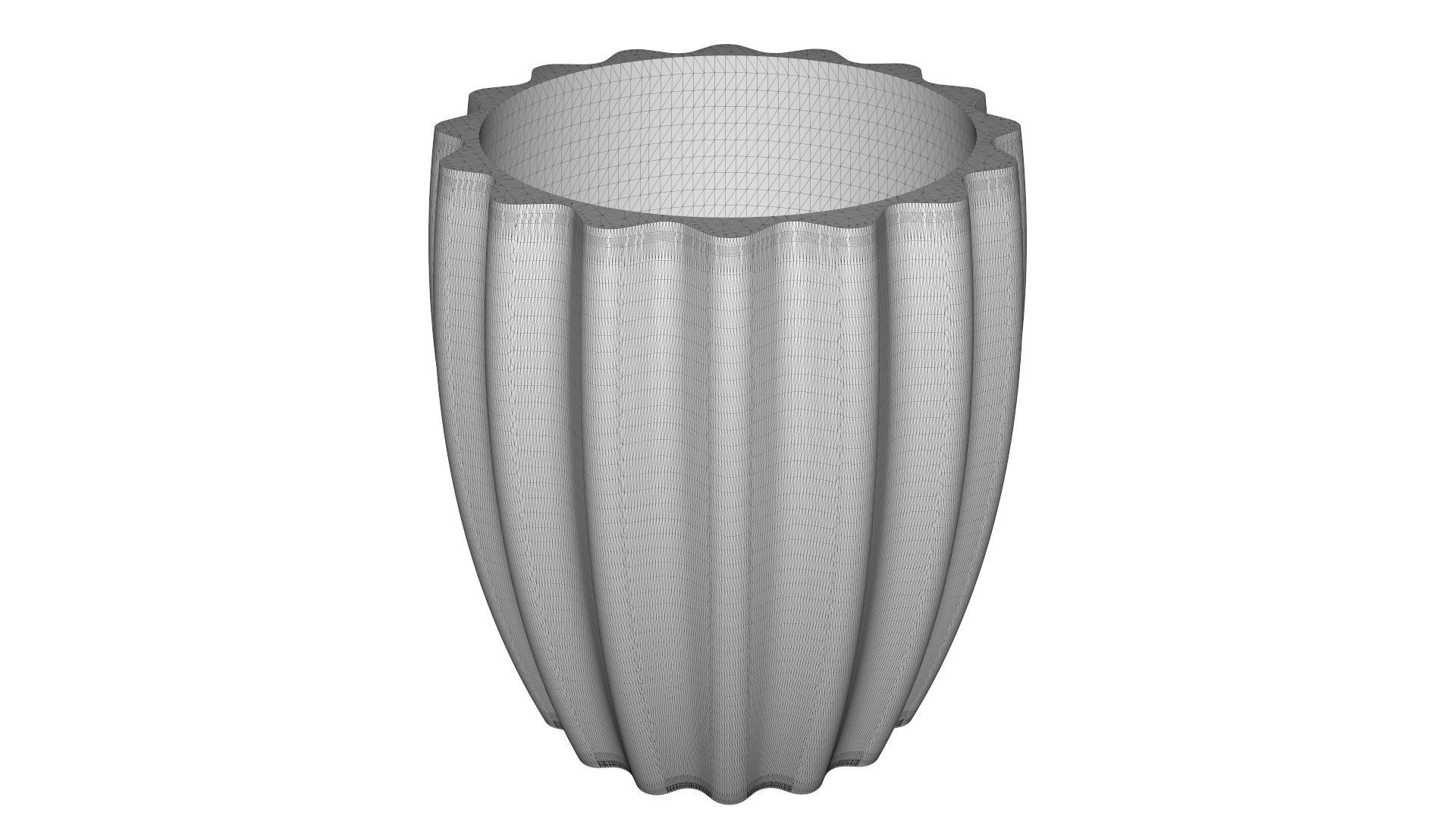 Vase for Plant 07 with 3 Different Sizes 3D print model_8