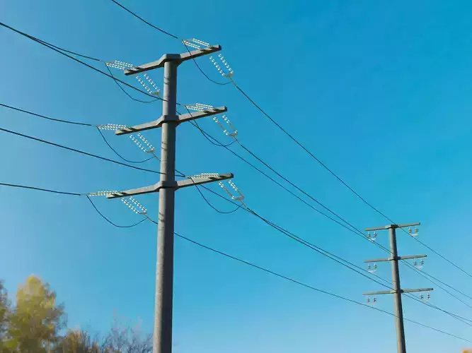 German Countryside Electricity Pylon